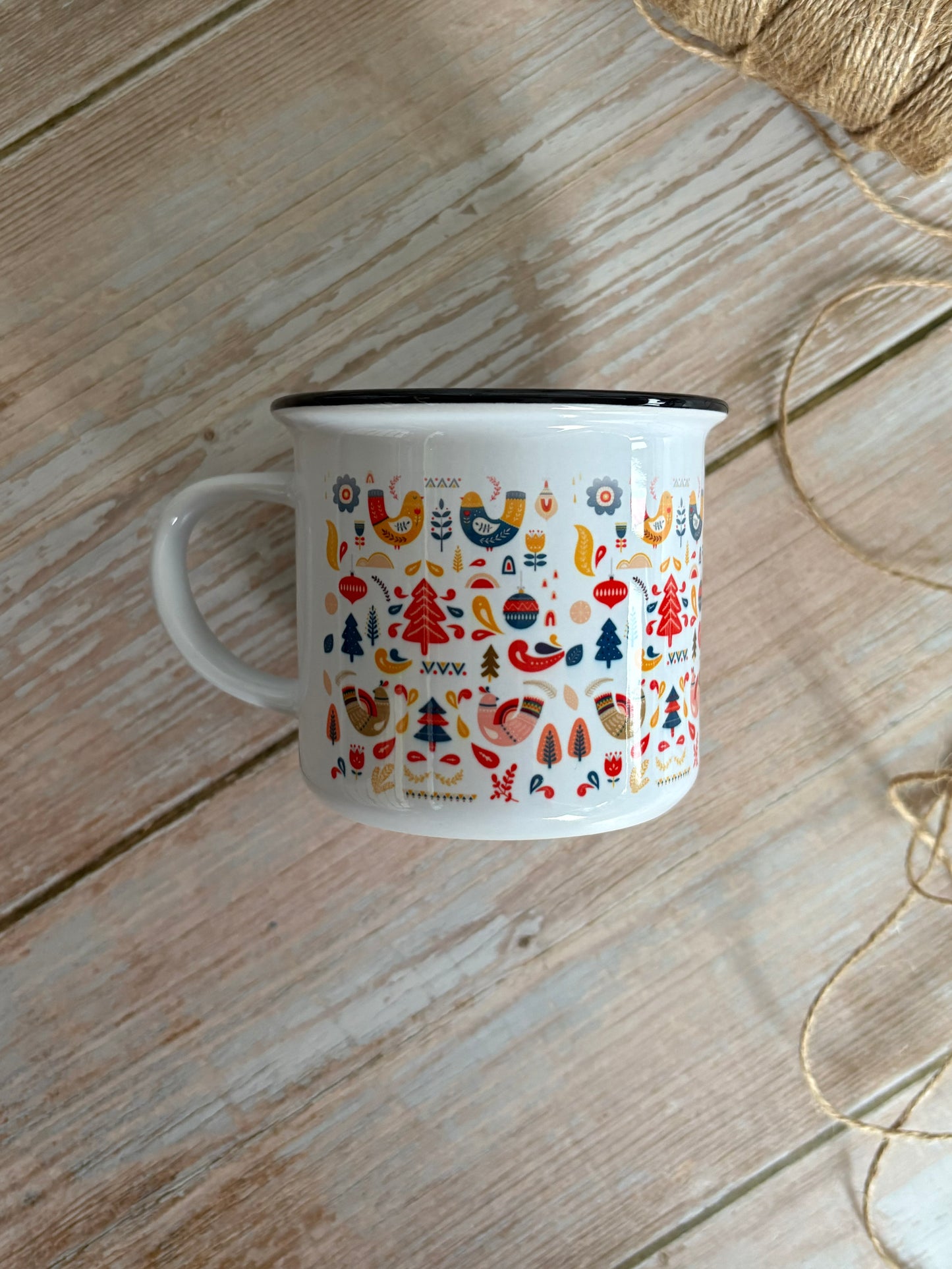 Christmas Ceramic Camping Mug