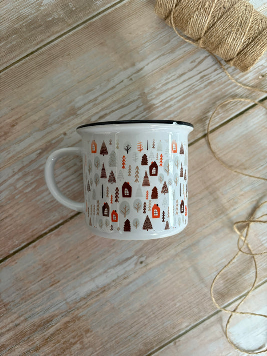 Christmas Ceramic Camping Mug