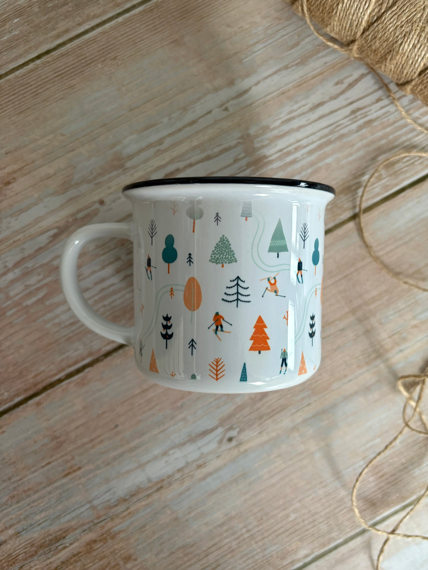 Christmas Ceramic Camping Mug