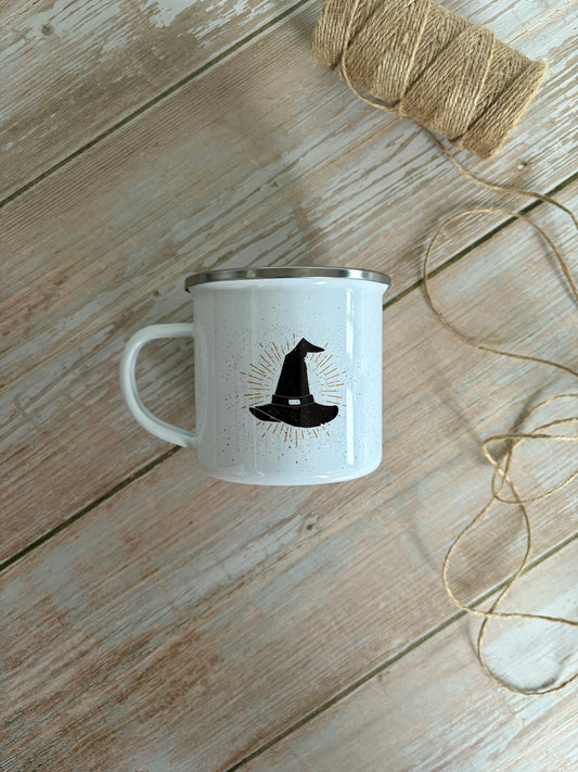 Witches Hat Enamel Camping Mug