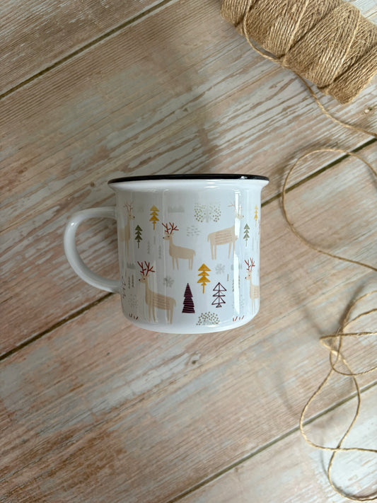 Christmas Ceramic Camping Mug