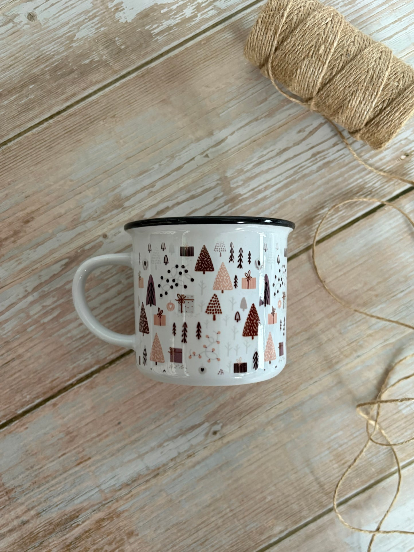 Christmas Ceramic Camping Mug