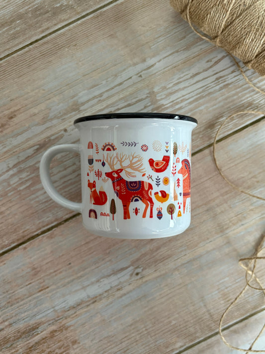 Christmas Ceramic Camping Mug
