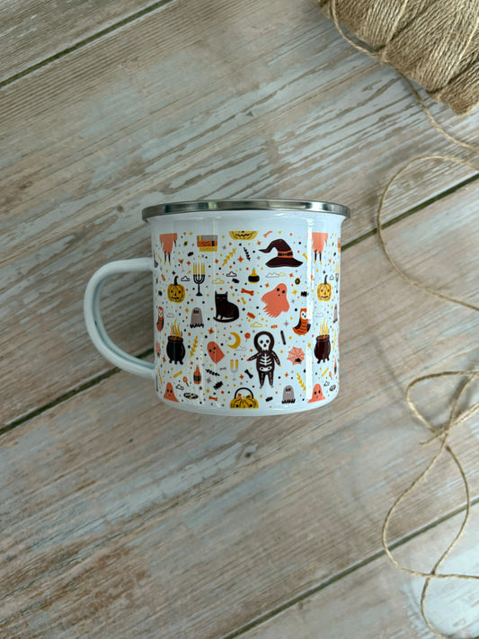 Halloween Enamel Camping Mug