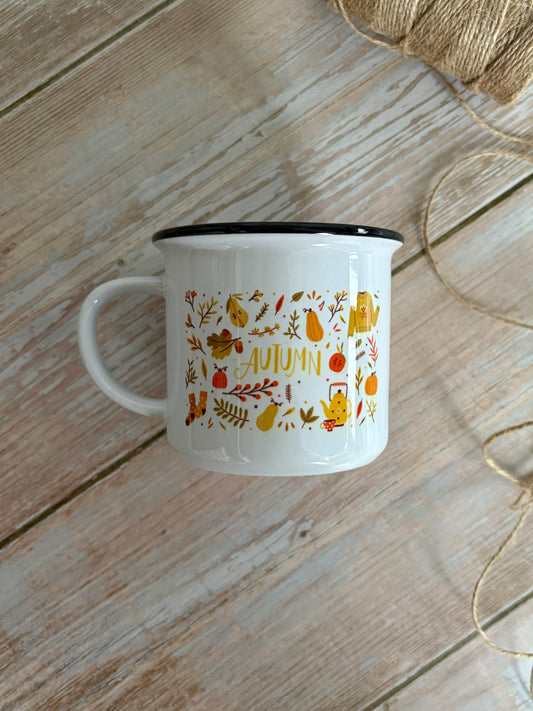 Autumn Ceramic Camping Mug
