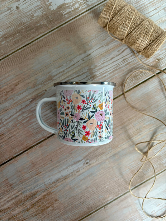 Spring Enamel Camping Mug