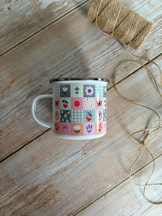 Wild & Whimsy Enamel Camping Mug
