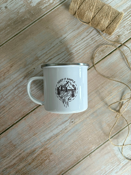 Keep it simple Enamel Camping Mug