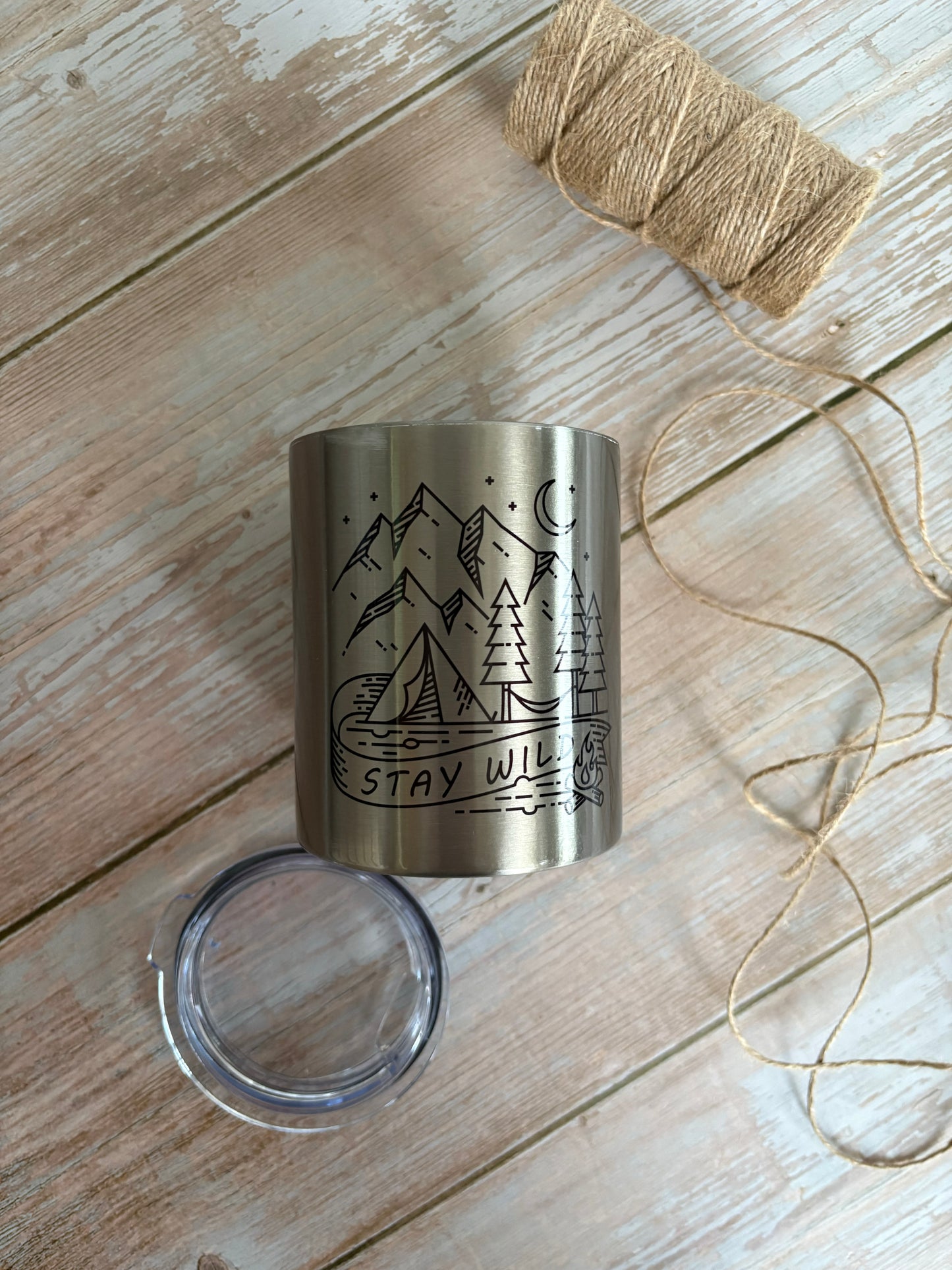 Stay Wild Stainless Steel Travel Tumbler