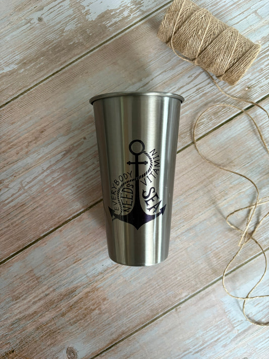 Everybody needs vitamin sea Tumbler (seconds item)