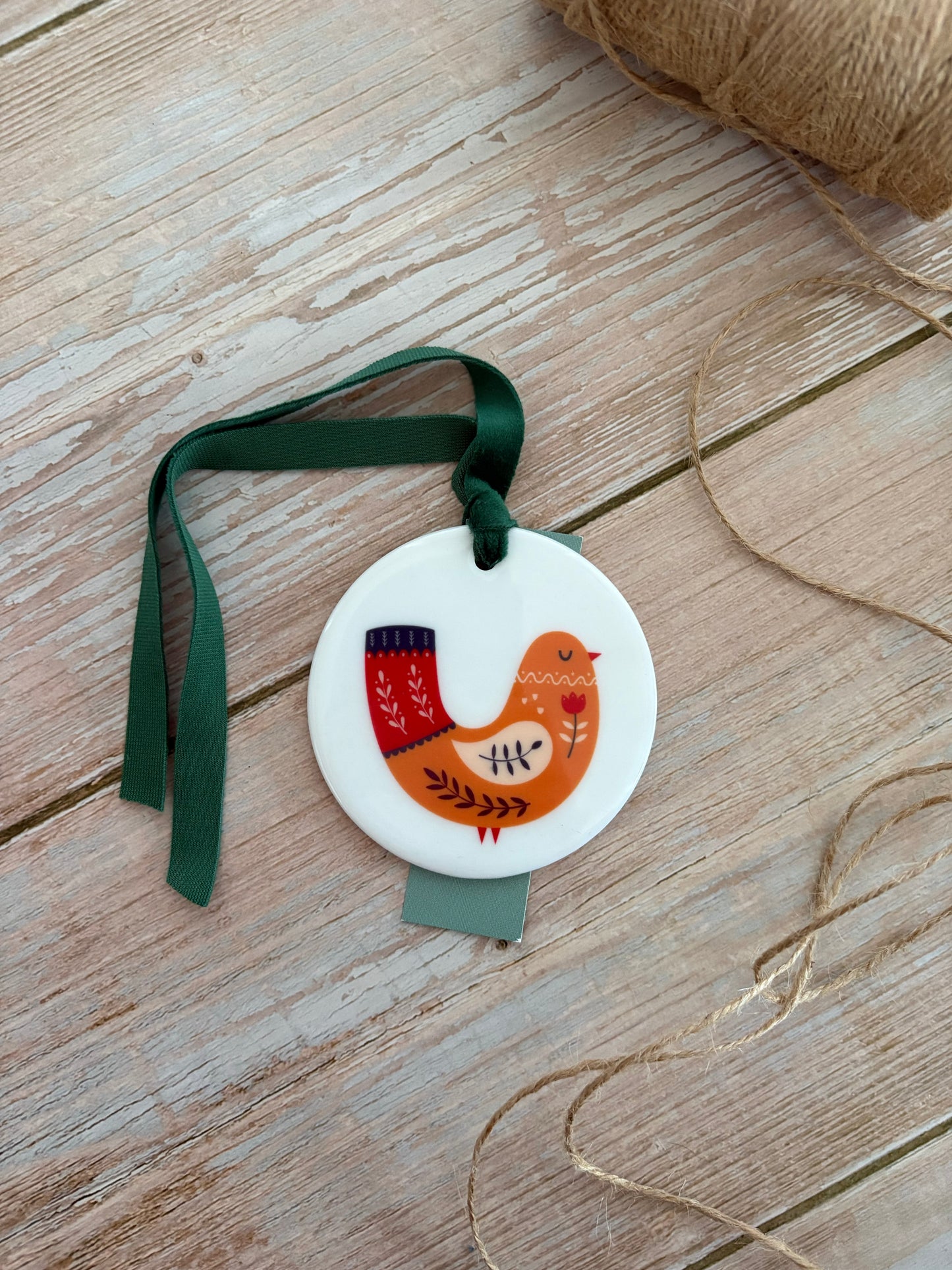 Partridge Ceramic Ornament