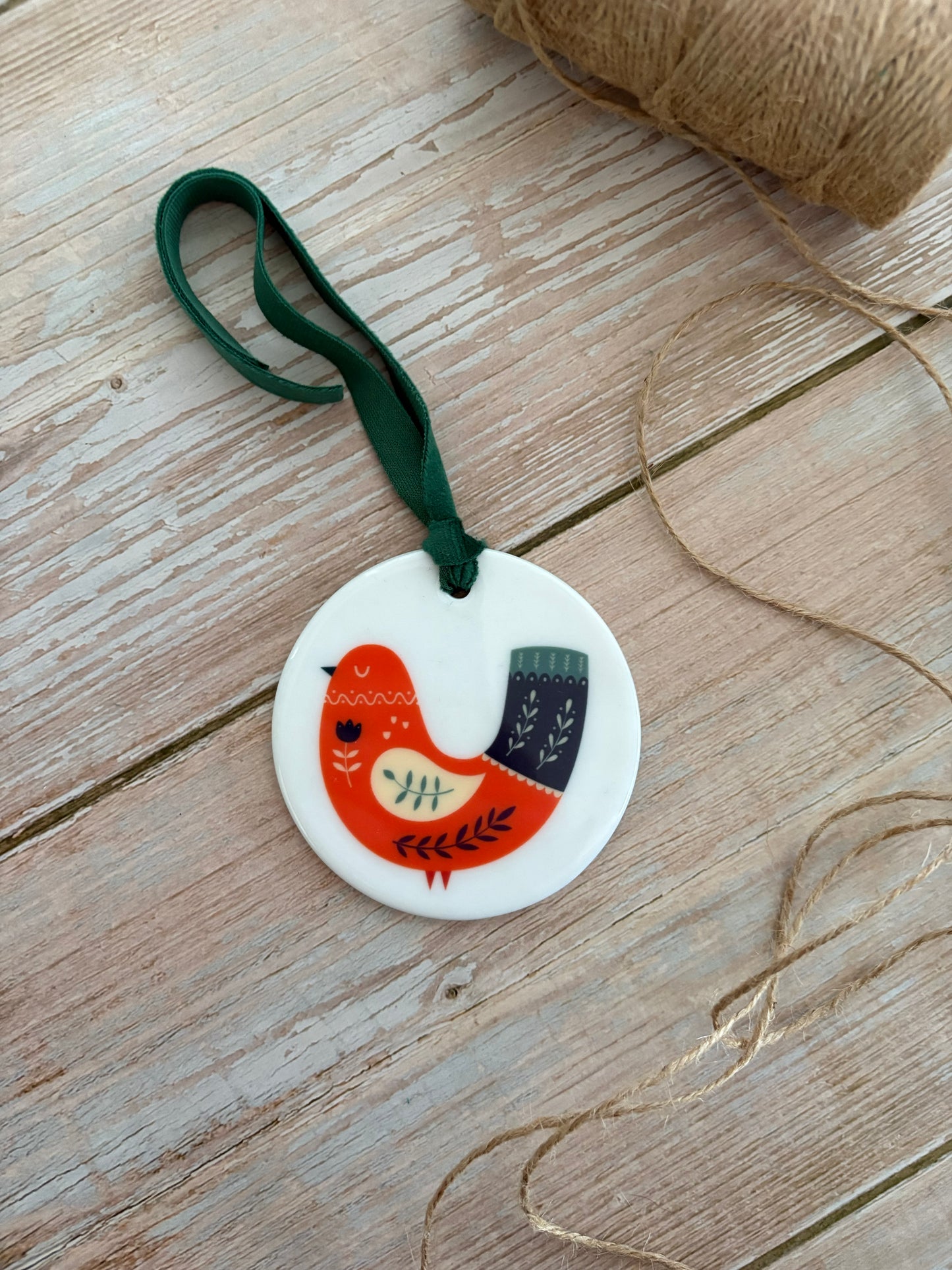 Partridge Ceramic Ornament