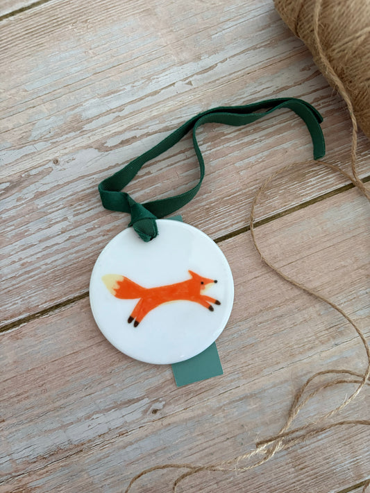 Fox Ceramic Ornament