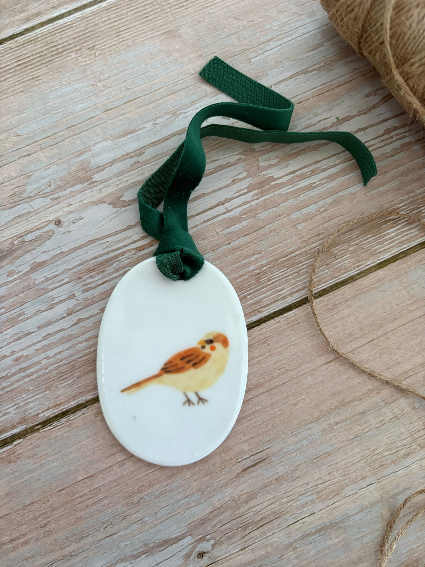 Sparrow Ceramic Ornament