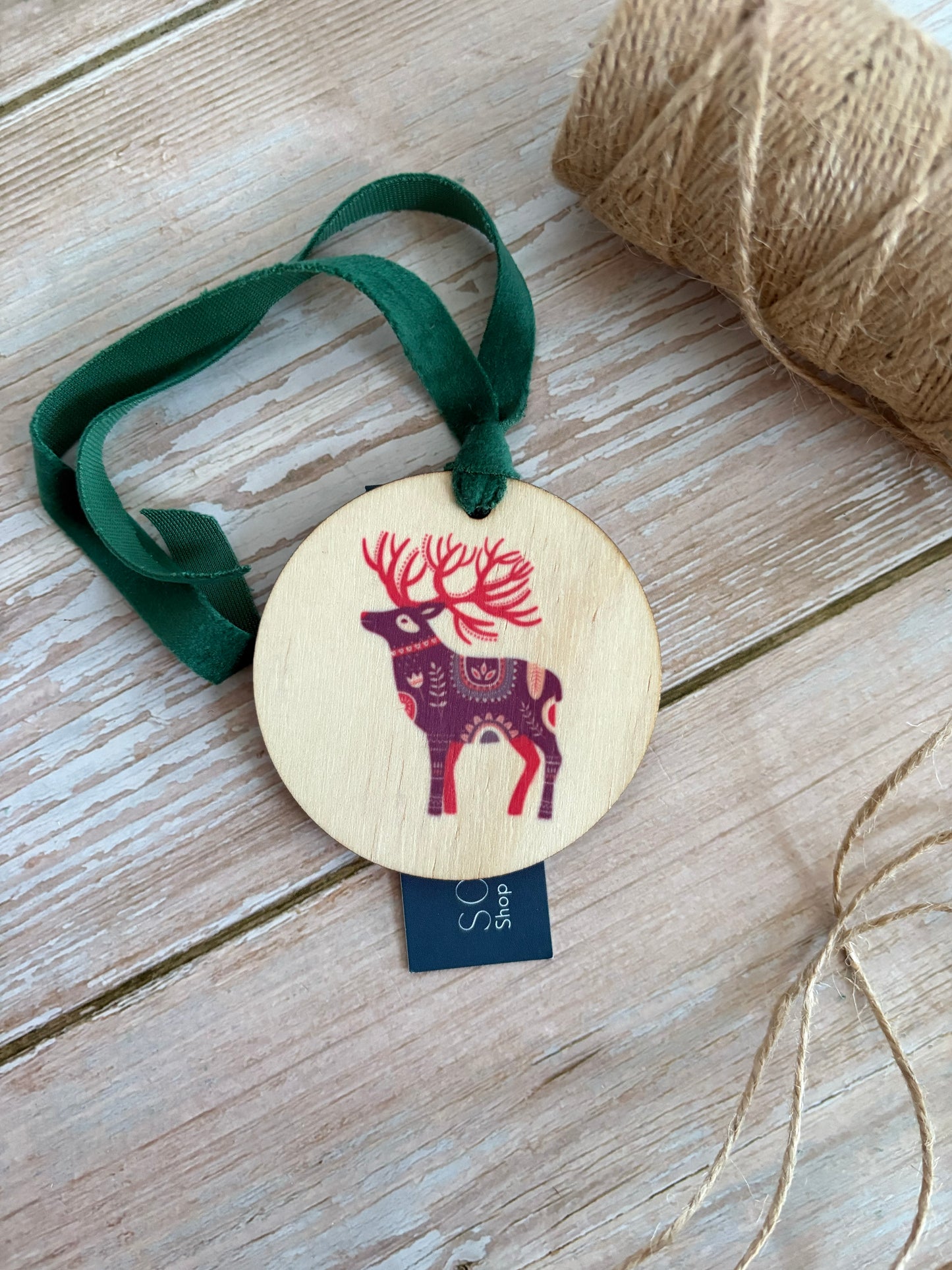 Stag Wooden Ornament