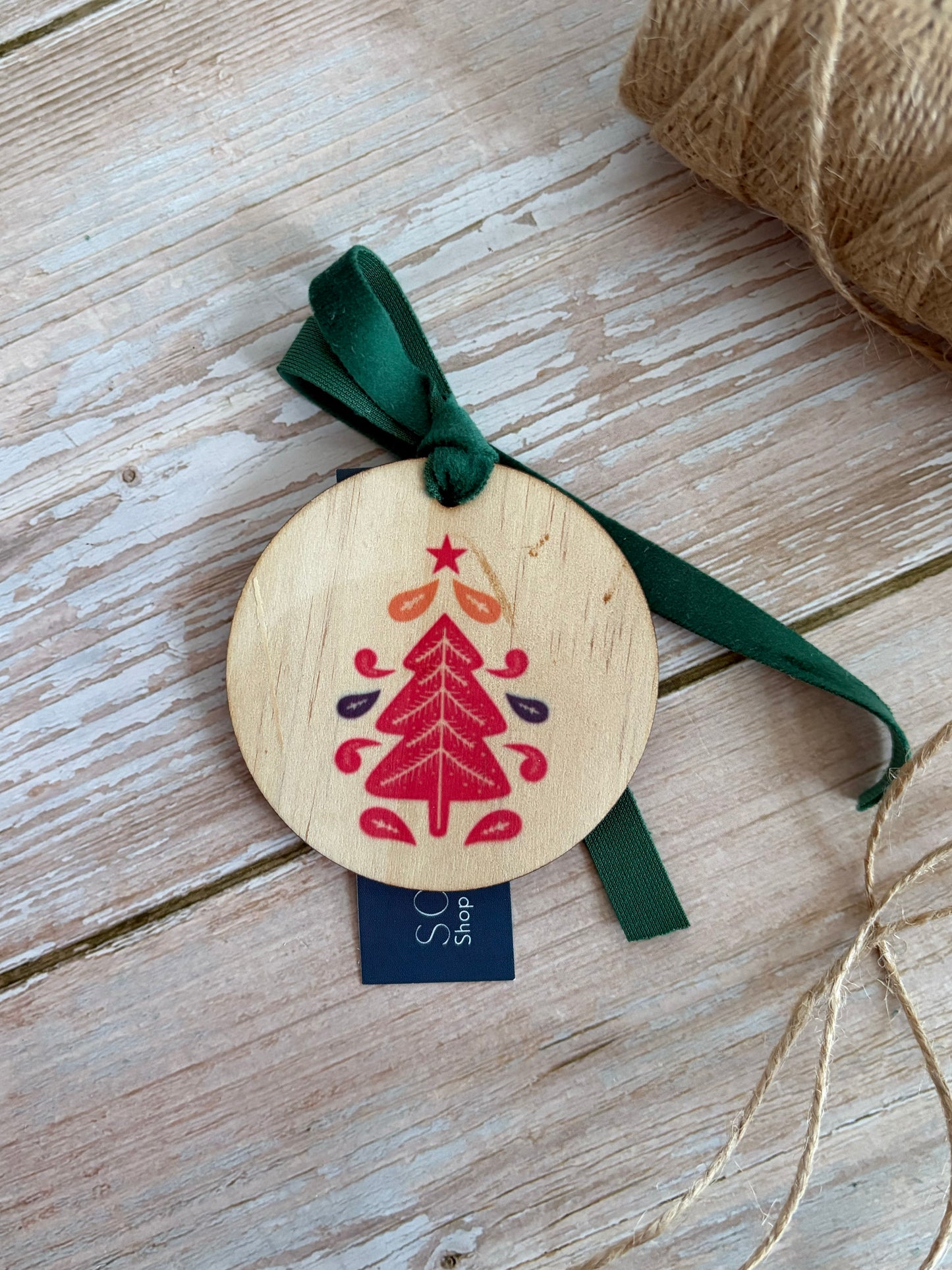 Christmas Tree Wooden Ornament