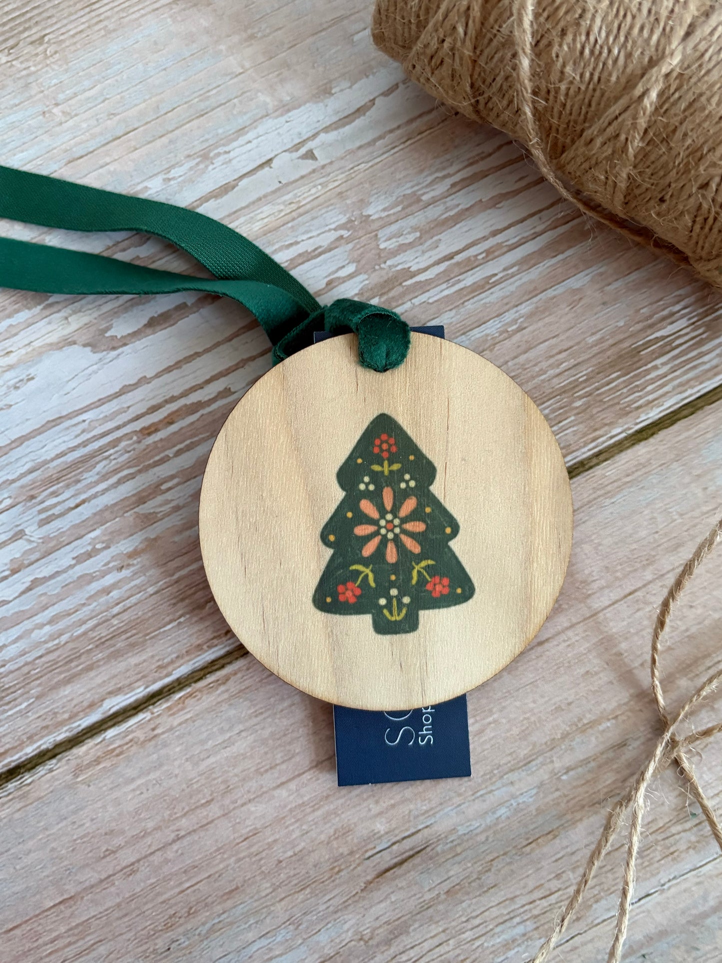 Christmas Tree Wooden Ornament