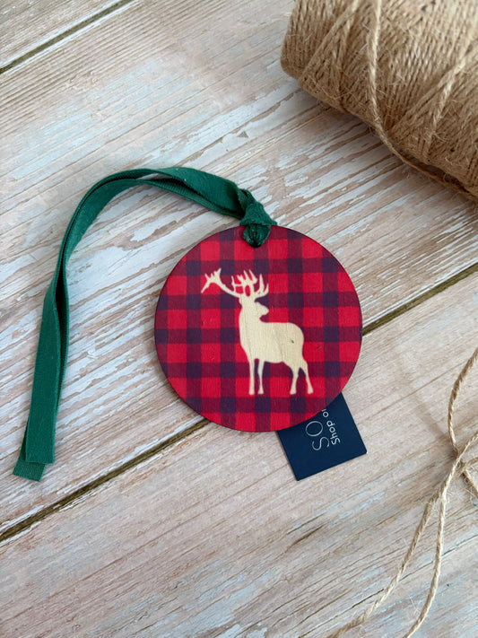 Stag Wooden Ornament