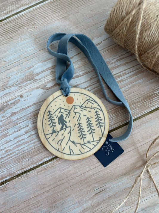 Bigfoot Wooden Ornament