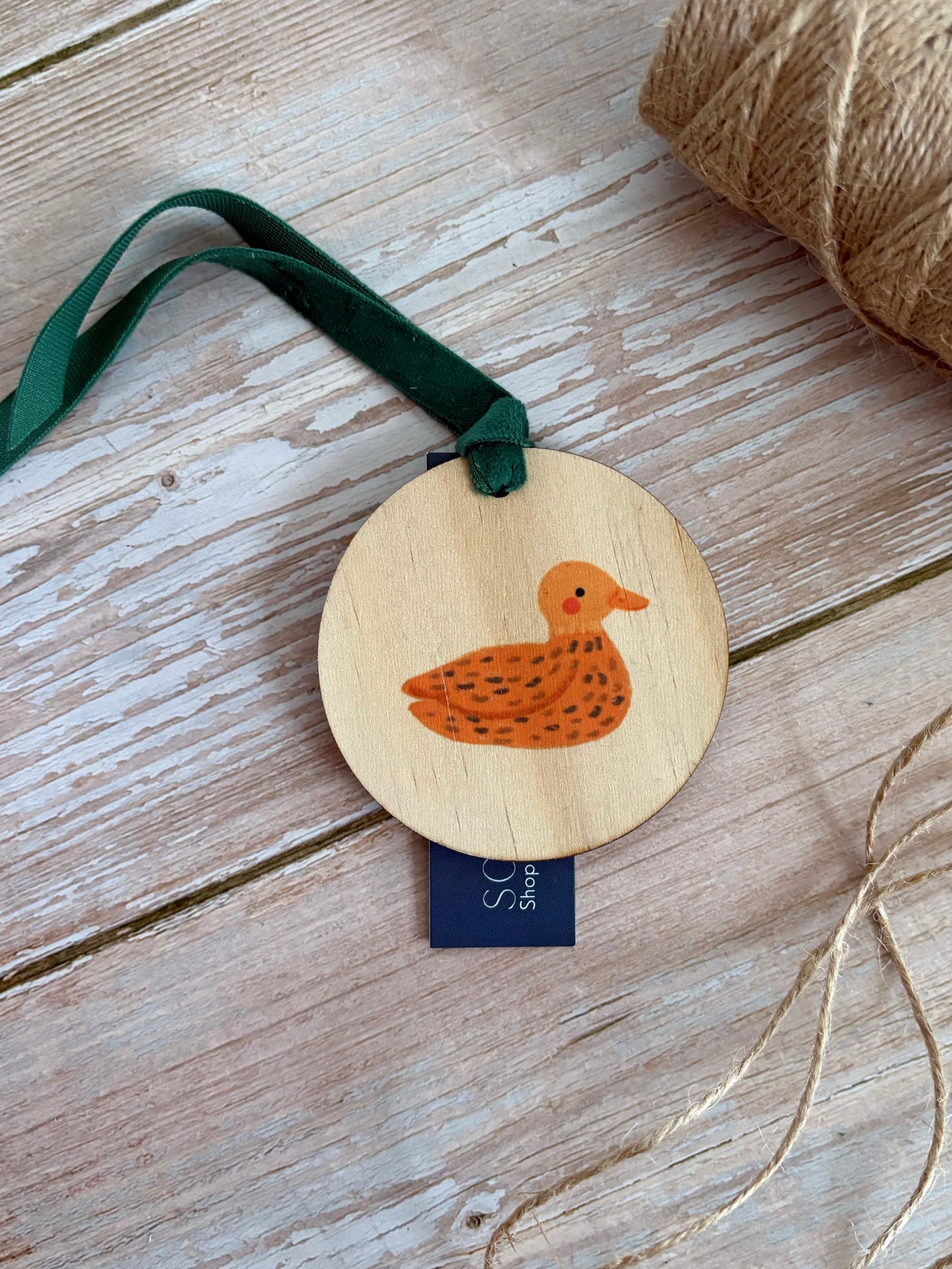 Ducky Wooden Ornament