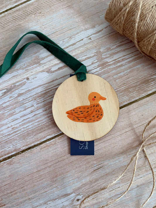 Ducky Wooden Ornament