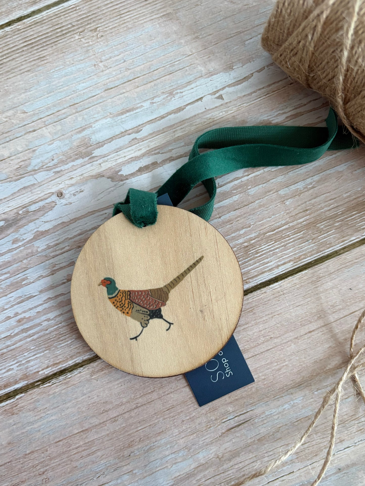 Pheasant Wooden Ornament