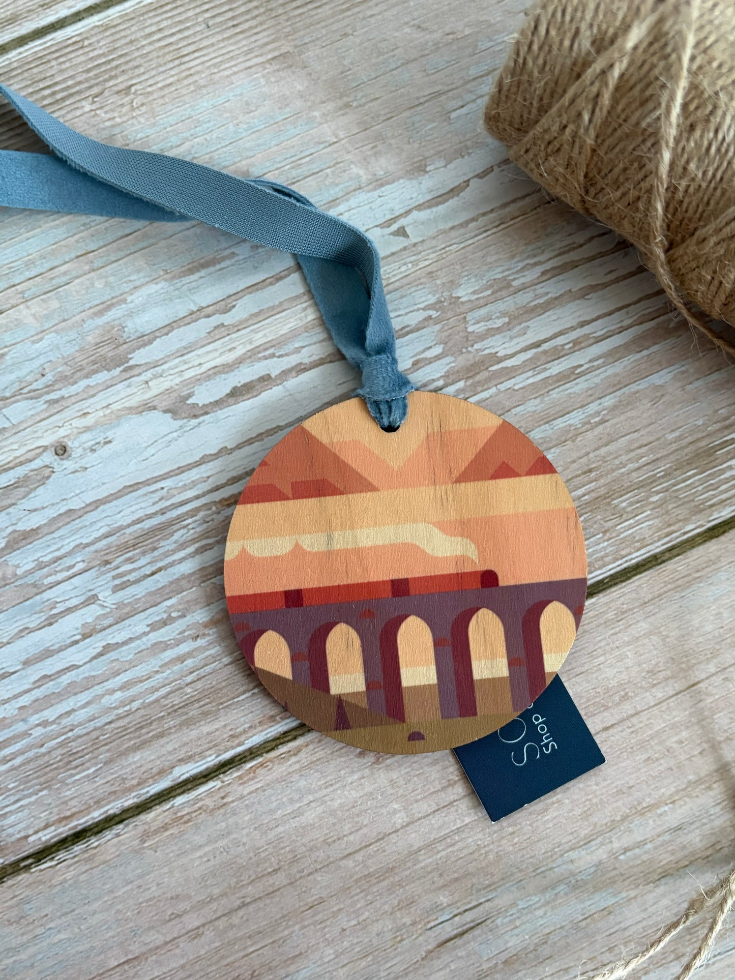 Glenfinnan Viaduct Wooden Ornament