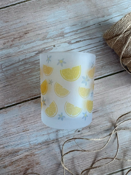 Lemons Glass Votive