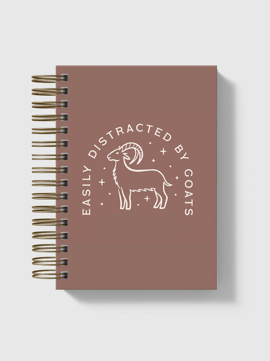 Easily distracted by goats Notebook
