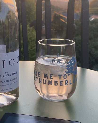 Take me to Northumberland - Stemless Wine Glass
