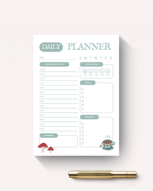 Daily Planner A5 Jotter Pad