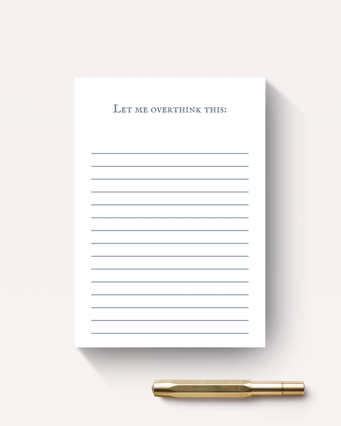 Let me overthink this A5 Jotter Pad