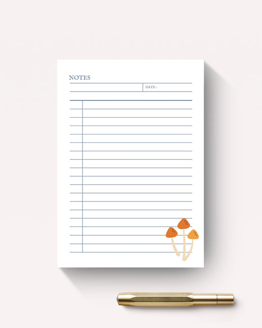 Mushroom A5 Jotter Pad