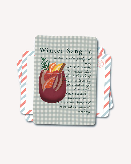 Winter Sangria Postcard