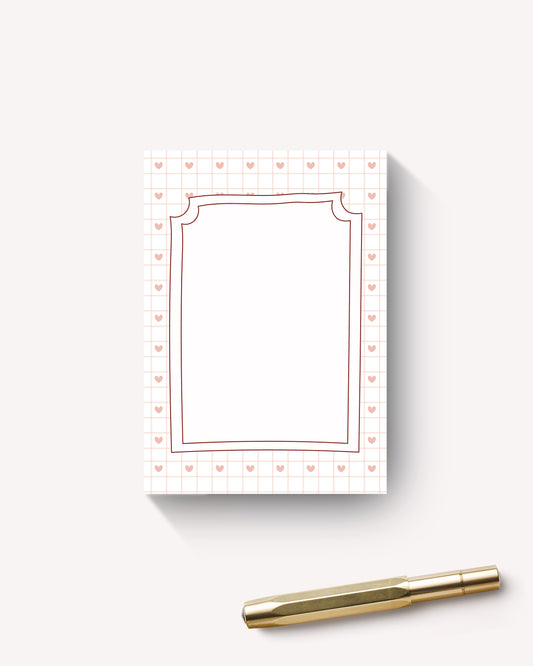 Hearts A6 Jotter Pad