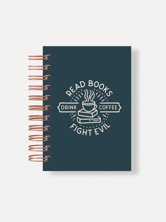 Read Books Fight Evil, Hardback Reading Journal