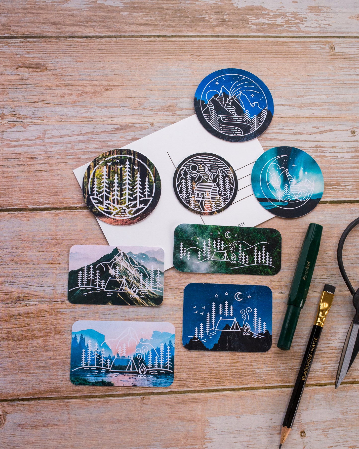 Woods & Waves Sticker Set