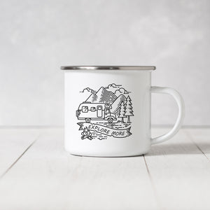 Explore More - Enamel Mug - Sovende Bjorn