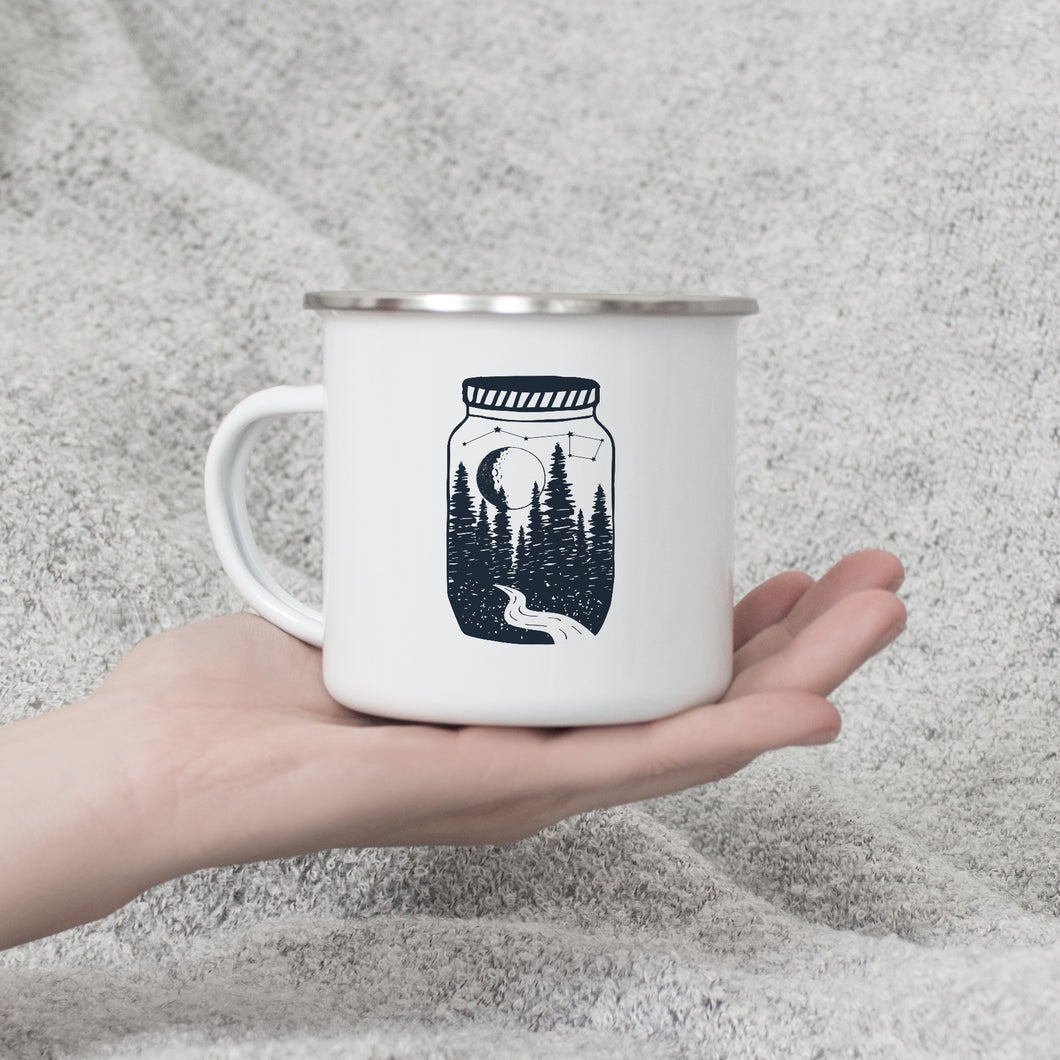 Jar of Dreams - Enamel Mug - Sovende Bjorn