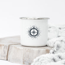 Load image into Gallery viewer, Not All Those Who Wander Are Lost - Enamel Mug - Sovende Bjorn