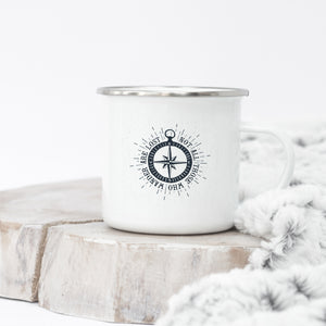 Not All Those Who Wander Are Lost - Enamel Mug - Sovende Bjorn