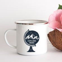 Load image into Gallery viewer, Explore More Globe - Enamel Mug - Sovende Bjorn