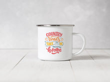 Load image into Gallery viewer, Country Roads Take Me Home - Enamel Mug - Sovende Bjorn
