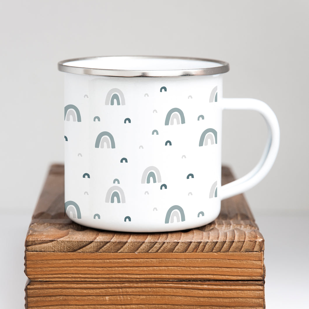Folk Christmas Enamel Mug