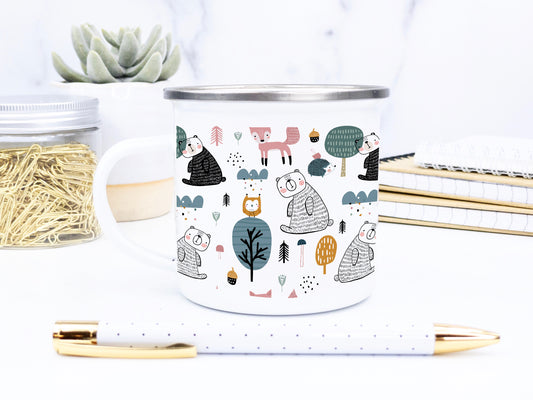 Bears in the Woods - Enamel Mug