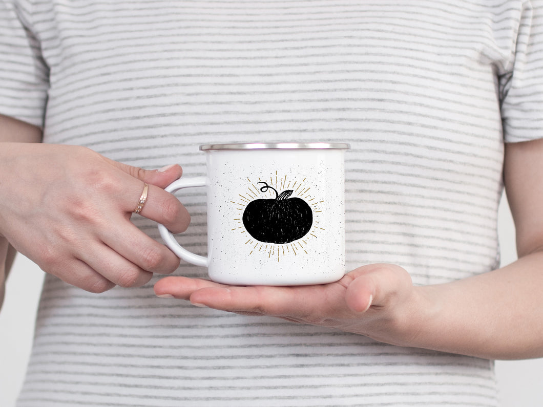 Pumpkin - Enamel Mug