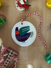 Load image into Gallery viewer, Christmas Partridge, Ceramic Ornament
