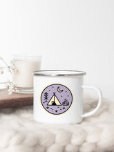 Load image into Gallery viewer, Camping Badge - Enamel Camping Mug