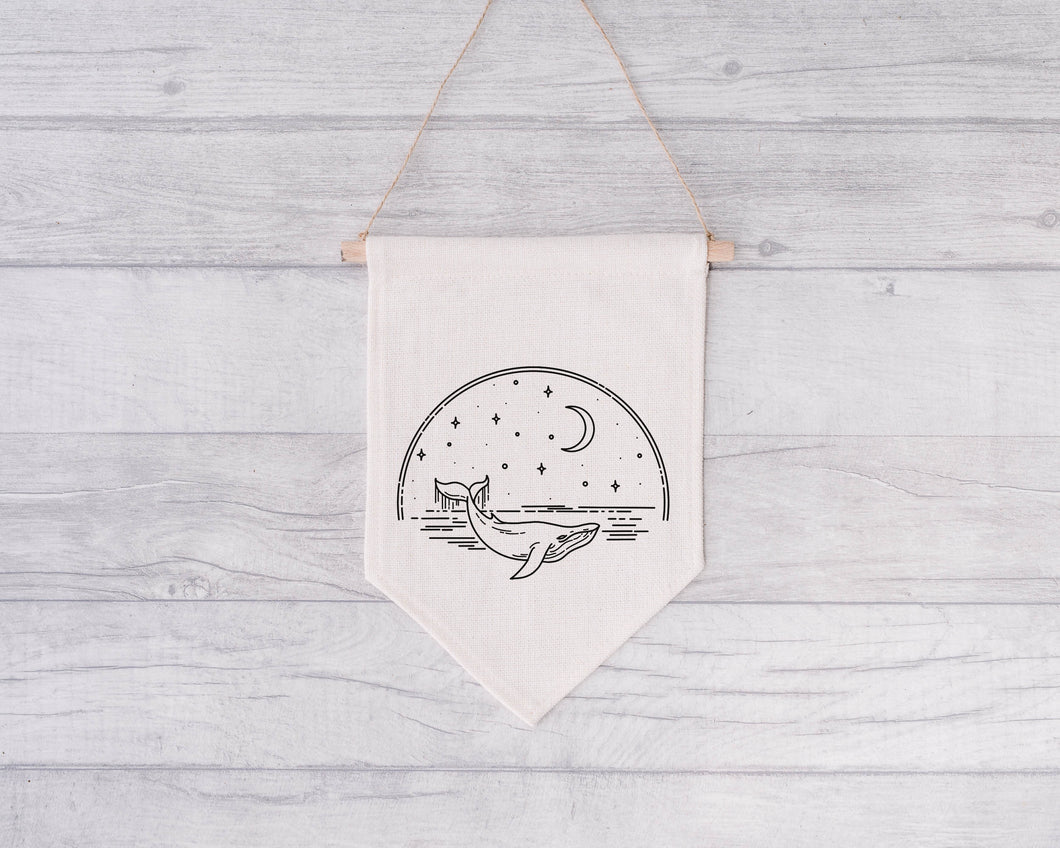 Whale - Hanging Pennant