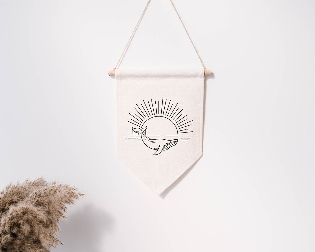 Whale - Hanging Pennant